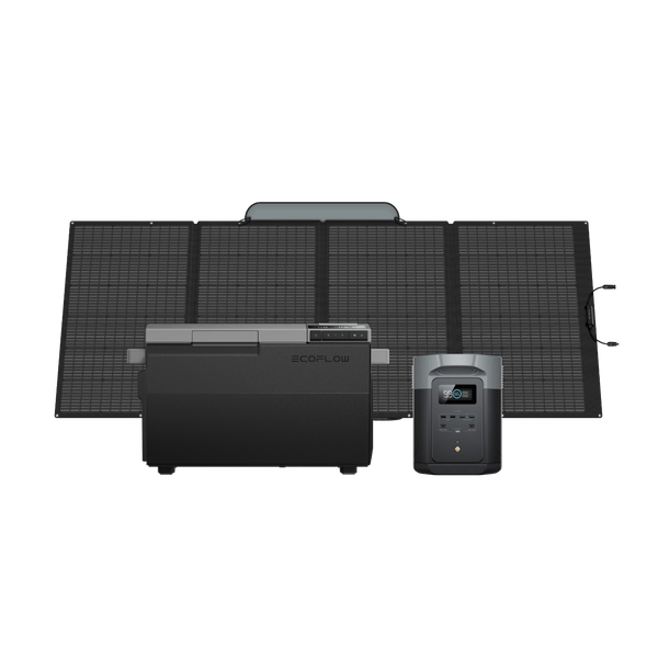 EcoFlow GLACIER + DELTA 2 Max + 400W Tragbares Solarpanel